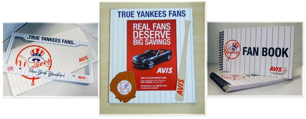 Avis Yankee License Plate Frame and Fan Books