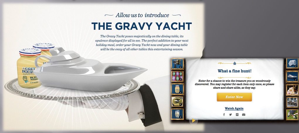 Grey Poupon Gravy Yacht
