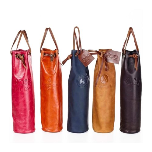 <div class="product-details" data-reactid=".0.0.0.0.0.3.0"><h3 data-reactid=".0.0.0.0.0.3.0.0">Leather wine pouch</h3><p data-reactid=".0.0.0.0.0.3.0.1">Our chic leather wine pouch makes an elegant statement every gift-giver will be eager to present - and every lucky recipient will be sure to appreciate. Deboss a corporate logo as subtle or bold as you like. A mini bag tag can be added for with a special seasonal or celebratory message. For an even more personal gift, we can monogram the pouch or the tag with initials which will surely elevate the gift-giving and gift-receiving experience.</p><br data-reactid=".0.0.0.0.0.3.0.2"><div data-reactid=".0.0.0.0.0.3.0.6"><h5 data-reactid=".0.0.0.0.0.3.0.6.0">Pricing</h5><table class="pricing" data-reactid=".0.0.0.0.0.3.0.6.1"><tbody data-reactid=".0.0.0.0.0.3.0.6.1.0"><tr data-reactid=".0.0.0.0.0.3.0.6.1.0.0"><td data-reactid=".0.0.0.0.0.3.0.6.1.0.0.0">Qty</td><td data-reactid=".0.0.0.0.0.3.0.6.1.0.0.1:0">1</td><td data-reactid=".0.0.0.0.0.3.0.6.1.0.0.1:1">100</td><td data-reactid=".0.0.0.0.0.3.0.6.1.0.0.1:2">300</td><td data-reactid=".0.0.0.0.0.3.0.6.1.0.0.1:3">500</td><td data-reactid=".0.0.0.0.0.3.0.6.1.0.0.1:4">1000</td></tr><tr data-reactid=".0.0.0.0.0.3.0.6.1.0.1"><td data-reactid=".0.0.0.0.0.3.0.6.1.0.1.0">Price</td><td data-reactid=".0.0.0.0.0.3.0.6.1.0.1.1:0"><span data-reactid=".0.0.0.0.0.3.0.6.1.0.1.1:0.0">$</span><span data-reactid=".0.0.0.0.0.3.0.6.1.0.1.1:0.1">41.67</span></td><td data-reactid=".0.0.0.0.0.3.0.6.1.0.1.1:1"><span data-reactid=".0.0.0.0.0.3.0.6.1.0.1.1:1.0">$</span><span data-reactid=".0.0.0.0.0.3.0.6.1.0.1.1:1.1">40.00</span></td><td data-reactid=".0.0.0.0.0.3.0.6.1.0.1.1:2"><span data-reactid=".0.0.0.0.0.3.0.6.1.0.1.1:2.0">$</span><span data-reactid=".0.0.0.0.0.3.0.6.1.0.1.1:2.1">38.33</span></td><td data-reactid=".0.0.0.0.0.3.0.6.1.0.1.1:3"><span data-reactid=".0.0.0.0.0.3.0.6.1.0.1.1:3.0">$</span><span data-reactid=".0.0.0.0.0.3.0.6.1.0.1.1:3.1">36.67</span></td><td data-reactid=".0.0.0.0.0.3.0.6.1.0.1.1:4"><span data-reactid=".0.0.0.0.0.3.0.6.1.0.1.1:4.0">$</span><span data-reactid=".0.0.0.0.0.3.0.6.1.0.1.1:4.1">35.42</span></td></tr></tbody></table></div><div style="margin-bottom:20px;" data-reactid=".0.0.0.0.0.3.0.8"><h5 data-reactid=".0.0.0.0.0.3.0.8.0">Colors</h5><span data-reactid=".0.0.0.0.0.3.0.8.1:$5a9bdbde-443f-47a7-9428-94ddb048abfc">Vachetta Black</span></div><div data-reactid=".0.0.0.0.0.3.0.9"><h5 data-reactid=".0.0.0.0.0.3.0.9.0">Sizes</h5><span data-reactid=".0.0.0.0.0.3.0.9.1:$e55d22c1-b76a-46eb-8d47-c441d07fab94">3.5 " X 13.75 " X 3 "</span></div></div> Leather Wine Pouch