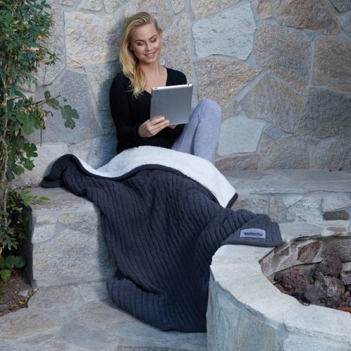 Cable Knit Lambswool Blanket Cable Knit Lambswool Blanket
