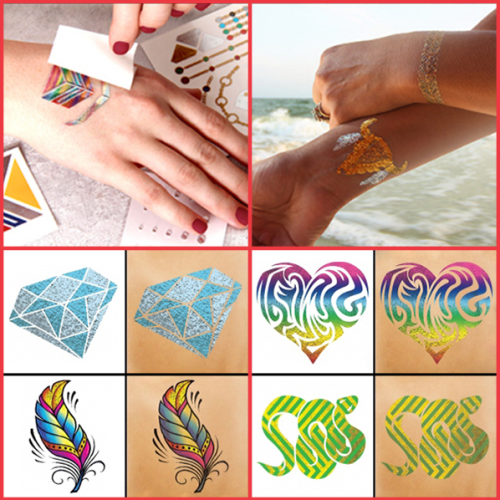 Custom Metallic Temporary Tattoos Custom Metallic Temporary Tattoos