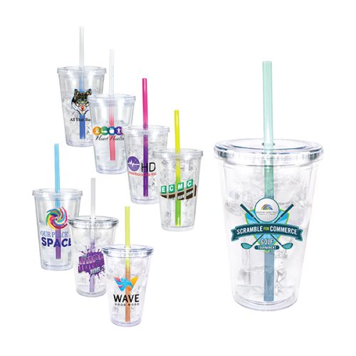 16oz. Victory Acrylic Tumbler With Mood Straw 16oz. Victory Acrylic Tumbler With Mood Straw