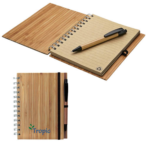 Albany Bamboo Notebook & Pen Albany Bamboo Notebook & Pen