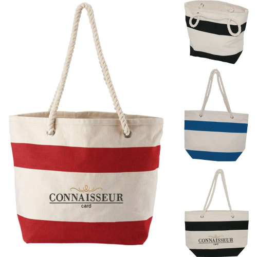 Cotton Resort Tote with Rope Handle Cotton Resort Tote with Rope Handle