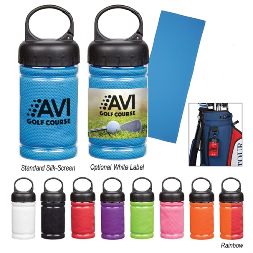 Cooling Towel In Carabiner Case Cooling Towel In Carabiner Case