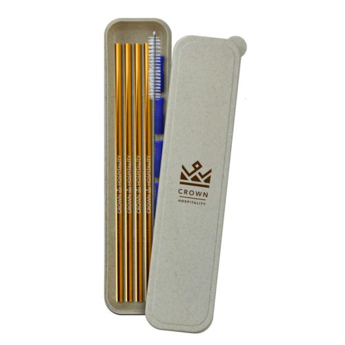 Silver Stainless Steel Straw Set Silver Stainless Steel Straw Set