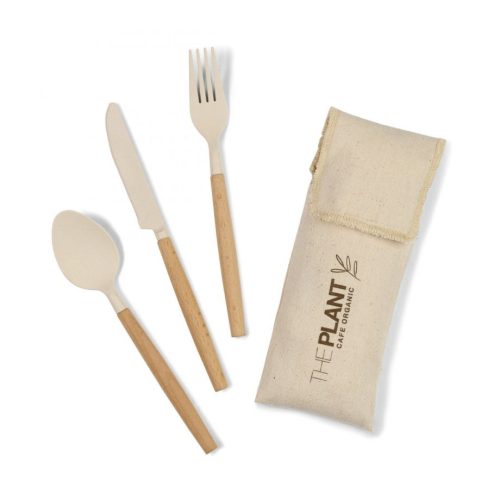 Gaia Bamboo Fiber Cutlery Set Gaia Bamboo Fiber Cutlery Set