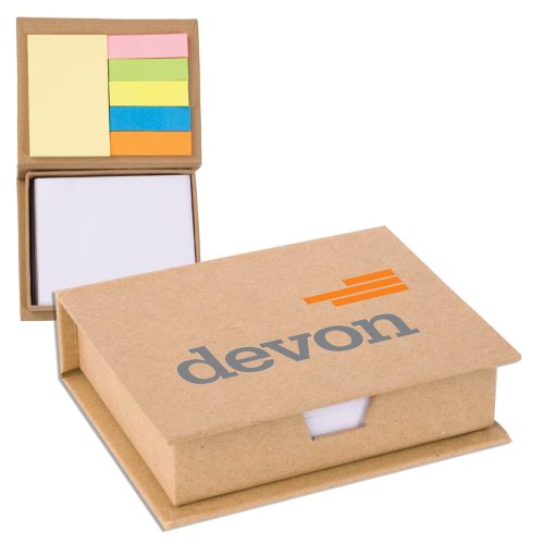 Eco-Recycled Memo Case with Sticky Notes Eco-Recycled Memo Case with Sticky Notes