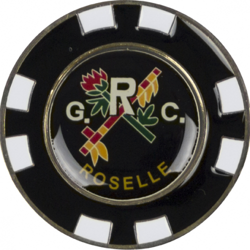 Poker Chip Golf Ball Markers with your photo， logo or imprint on