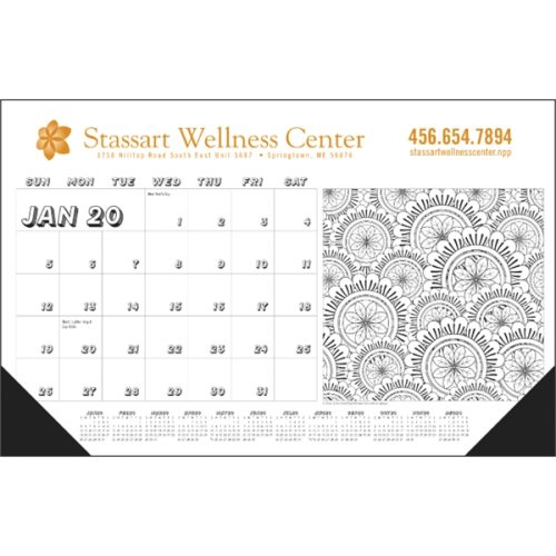 Adult Coloring Book 2020 Desk Calendar Pad Adult Coloring Book 2020 Desk Calendar Pad