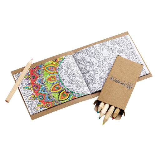 Adult Coloring Book & 6-Color Pencil Set Adult Coloring Book & 6-Color Pencil Set