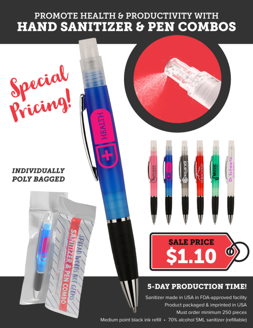 Sanitizer + Pen Combo